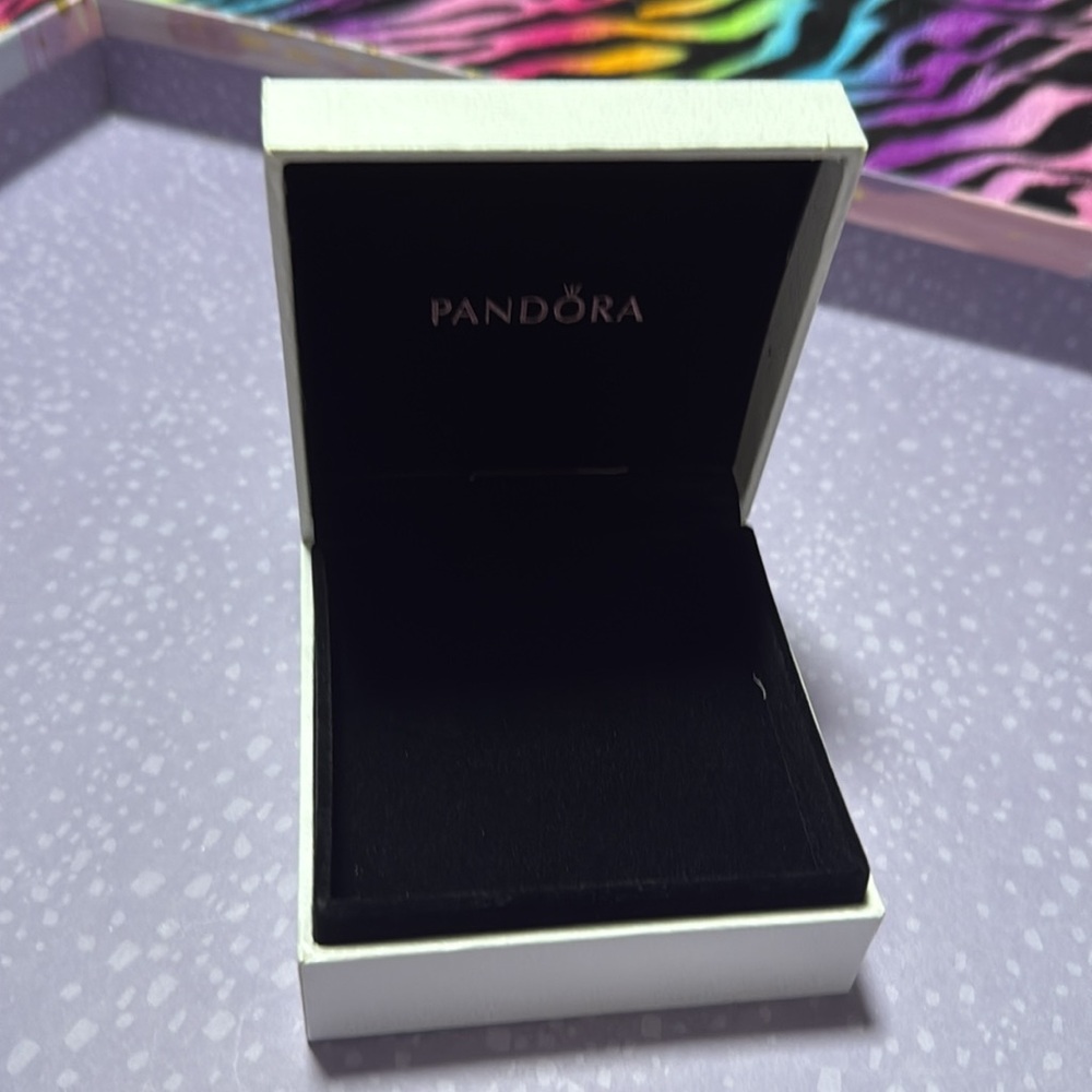 Pandora White and Black Jewelry Box
